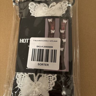 Hot Topic Butterfly Appliqué Tights